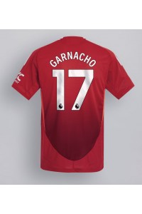 Manchester United Alejandro Garnacho #17 Fotballdrakt Hjemme Klær 2024-25 Korte ermer